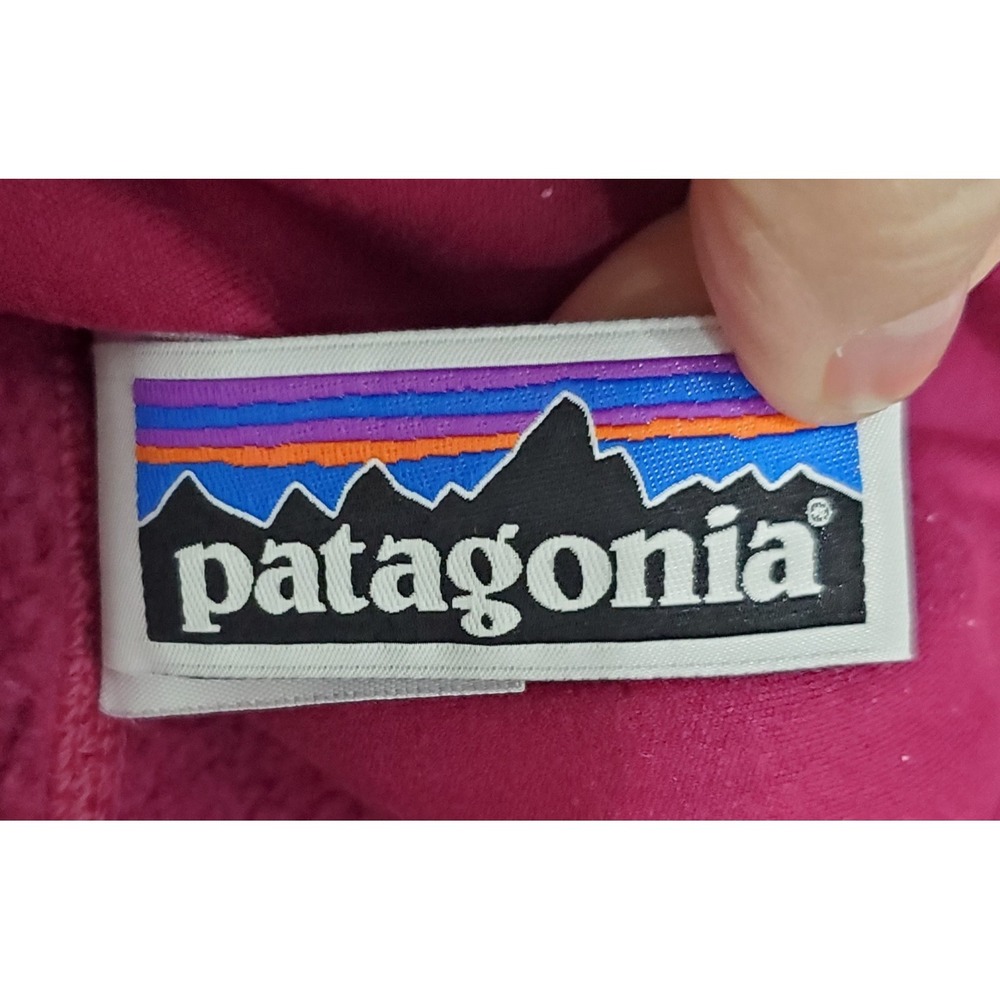 Patagonia Better Sweater Jacket Kids XL 14 Full Zip Fleece Burgandy Wine EUC - Picture 4 of 9